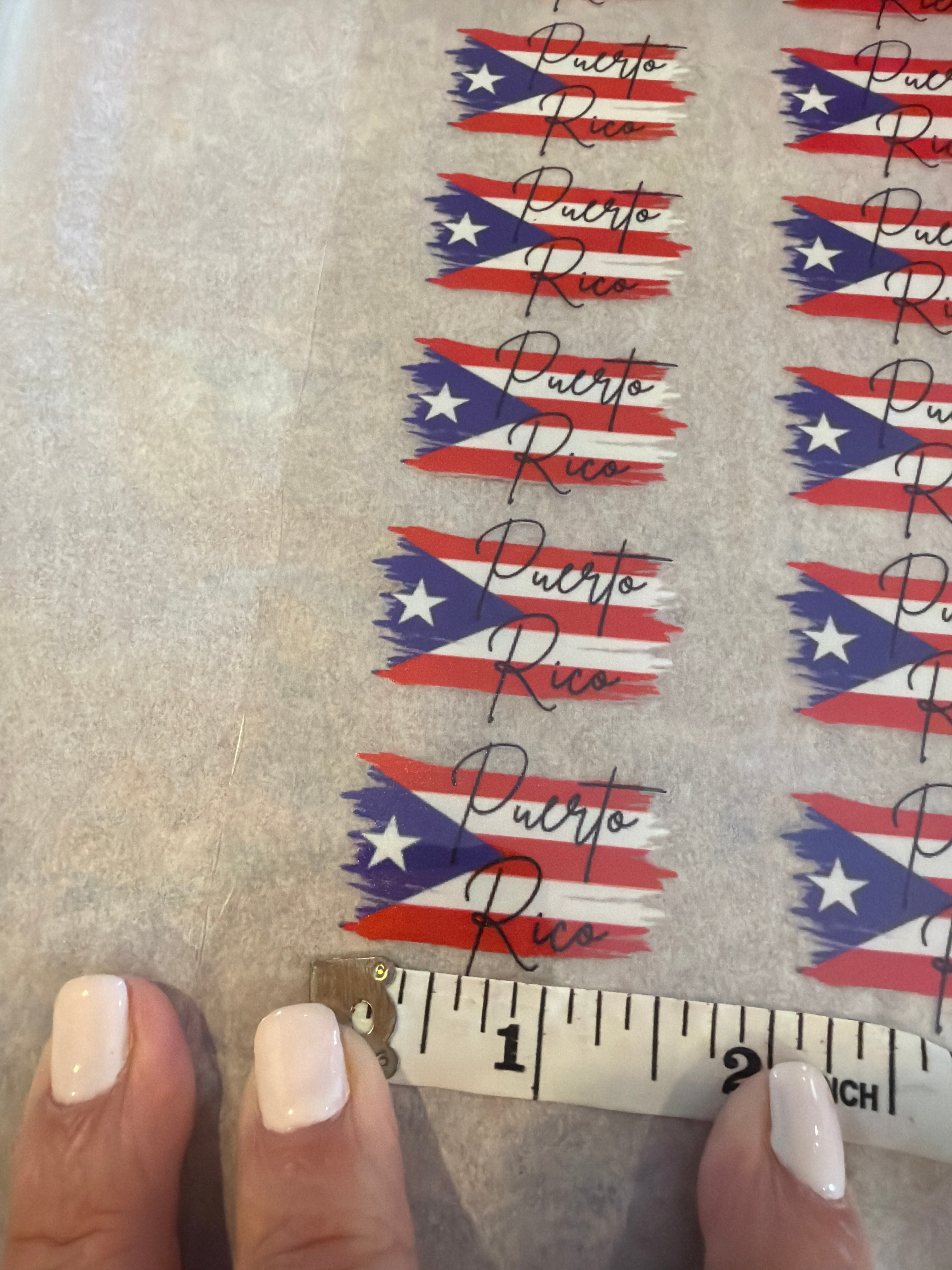 Puerto Rico UVDTF Sheet
