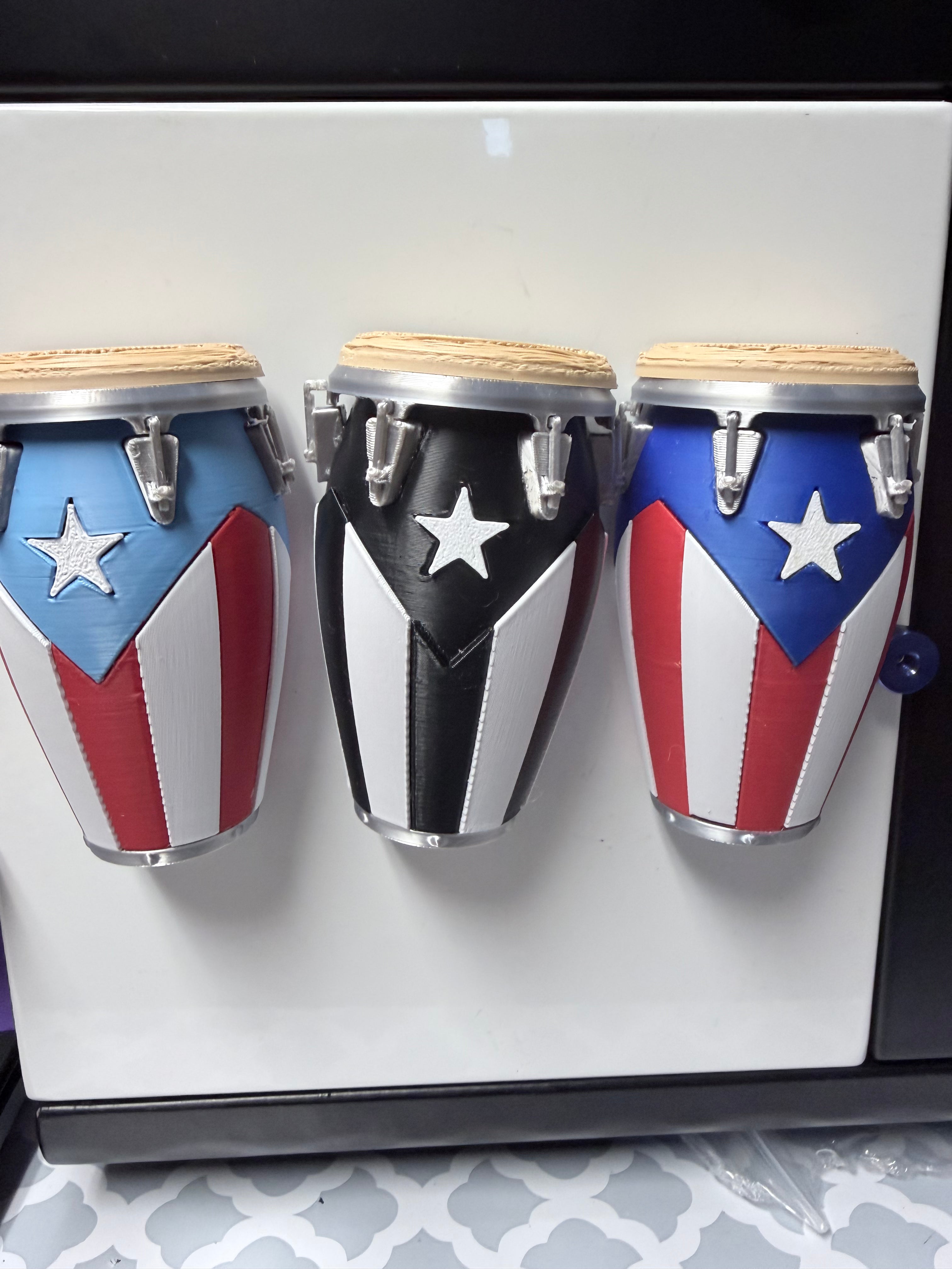 Set of 3 PR conga flags