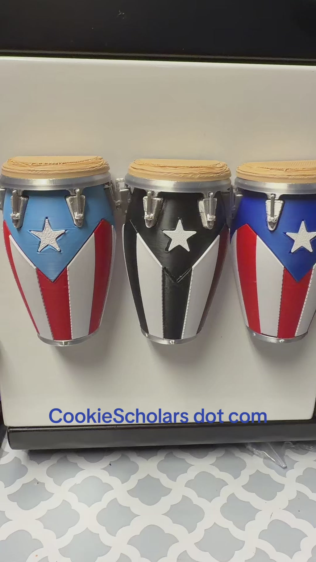 Set of 3 PR conga flags