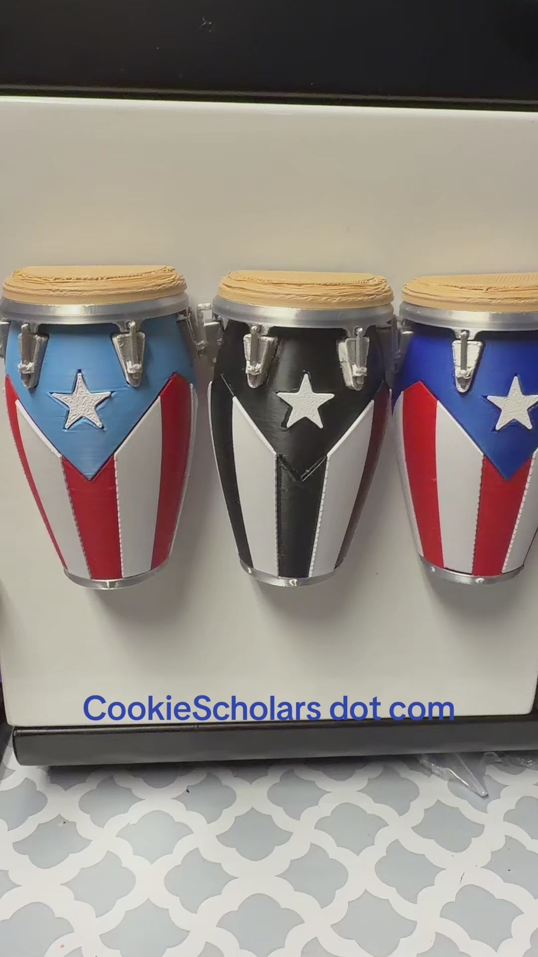 Set of 3 PR conga flags